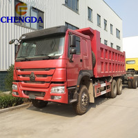 Camion benne lourd Howo 6x4 30t, neuf, transmission manuelle, moteur diesel Weichai, norme d'émission Euro 2, conduite à gauche