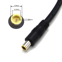Câble de connexion de batterie gris 50A vers connecteur mâle DC 7909, connecteur mâle DC 7,9*0,9 mm vers connecteur à courant élevé, câble d'alimentation