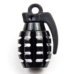 Tapas de válvula de neumático de aleación de aluminio, cubiertas de polvo universales para llanta de rueda, color negro - Product Image 1