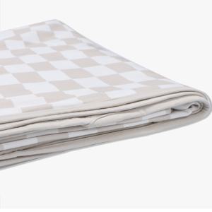 Petelulu personnalisé 50*57 pouces motif à carreaux couverture de couette pour bébé couverture en tissu de bambou doux housse de couette pour berceau 200TC literie pour bébé - Product Image 4