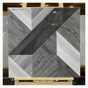 Baldosa de Cerámica con Diseño de Parqué en Color <span class=keywords><strong>Gris</strong></span> para Dormitorio, Sala de Estar y Comedor - Product Image 1