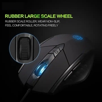 Mouse Gaming Infinick Pw1 Mute Wired untuk Game E-sports, Mouse Enam Tombol dengan Definisi Makro, DPI, dan Lampu