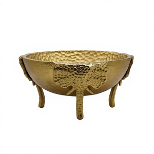 Handmade Hammered <b>Metal</b> <b>Bowl</b> With Elephant Design Decorative <b>Bowls</b> For Home Table Decoration Customizable Designs Luxury <b>Bowl</b> - Product Image 1