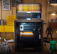Printer 3D Anycubic Kobra S1 Platform Pengisian Resin Otomatis dengan Ukiran Laser Multiwarna Baru untuk Toko Percetakan