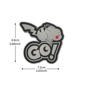 Patch PVC lumineux <span class=keywords><strong>Pikachu</strong></span> GO pour sac à dos, veste, sweat à capuche, sac, streetwear, accessoire de mode et de décoration - Product Image 6