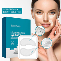 Masque pour les yeux en micro-aiguilles de collagène anti-poches personnalisé 2024, acide hyaluronique, micro-infusion, patchs de micro-aiguilles, patchs pour les yeux