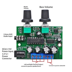 บอร์ดแอมพลิฟายเออร์ดิจิตอลคลาส D 2.1 แชนแนล 2x6W+25W ไฮไฟเบส <span class=keywords><strong>12V</strong></span> สำหรับเครื่องเสียงรถยนต์พีซี ขนาดเล็ก โมดูล - Product Image 2