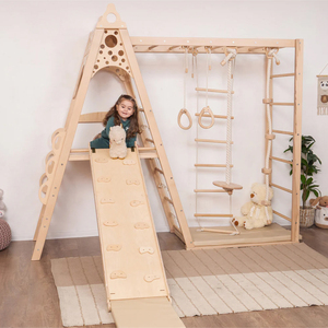 Set <span class=keywords><strong>de</strong></span> Triángulo <span class=keywords><strong>Pikler</strong></span> para Niños Parque Infantil <span class=keywords><strong>de</strong></span> Madera Casa <span class=keywords><strong>de</strong></span> Juegos Interior Pared <span class=keywords><strong>de</strong></span> Escalada Juegos Infantiles Muebles para Niños - Product Image 4