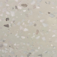 Dalles de terrazzo en pierre artificielle personnalisées, résistantes à l'usure, design moderne pour les sols d'hôtels et d'appartements