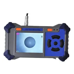 手持光纤光学检测监视器连接器端面放大镜检查员探针显微镜与视频屏幕摄像机