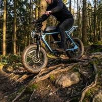 Vélo électrique tout-terrain camouflage avec freins à disque doubles, vélo silencieux pour l'observation des animaux en zone naturelle