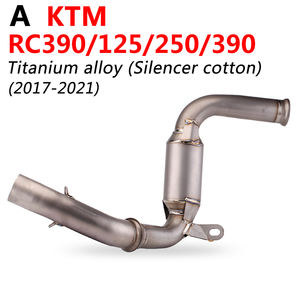 Tubo de Escape para motocicleta KTM DUKE 390, 125, 200, 250, RC390, 17-21 años, tubo de conexión medio modificado con catalizador - Product Image 2