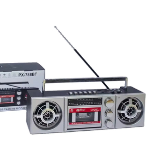 เครื่องเล่นวิทยุคาสเซ็ตสไตล์เรโทร รุ่น PX-788BT พร้อมบลูทูธ USB TF Card AM FM SW หลายย่านความถี่ บันทึกเสียงได้ ลำโพงคู่ เหมาะสำหรับสะสมที่บ้าน หรือเป็นของขวัญ - Product Image 1