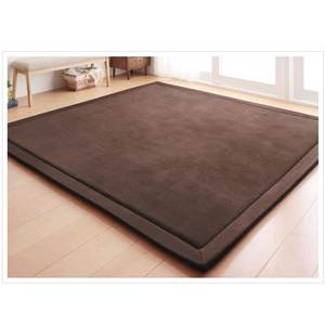 Tapis de jeu pour enfants Kidplay, tapis à bords larges personnalisés, tapis d'éveil en velours corail, tapis de jeu pour ramper - Product Image 1