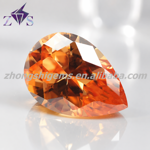 พลอยเพทายจากจีนแบบหลวมตัดเป็นลูกแพร์ทนต่ออุณหภูมิสูง - Product Image 2
