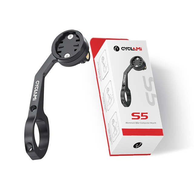 CYCLAMI Aluminum Alloy Bicycle Computer Sensor Mount Holder Bracket Compatible with Garmin Cateye Bryton for IGPSPORT Gopro