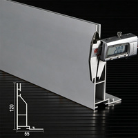 Cadre en profilé aluminium certifié CE, boîte lumineuse de plafond, boîte lumineuse LED sur pied, cadre d'affichage publicitaire personnalisé