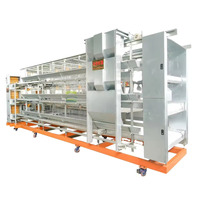 Cage à volaille automatique de type H avec système d'élimination du fumier abreuvoir et mangeoire pour poules pondeuses et poulets de chair État neuf