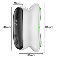 Outil de massage facial Gua Sha BN-M13 EMS avec chaleur, lumière LED, vibration, rechargeable par USB, portable, massage électrique pour la récupération musculaire