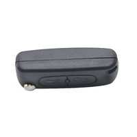 Porte-clés étanche en alliage d'aluminium noir Porte-clés de voiture pliable à 2 boutons pour CITROEN BERLING pour 207