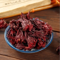 Fleur d'hibiscus séchée en vrac Roselle rouge séchée naturelle Thé aux fleurs entières d'hibiscus