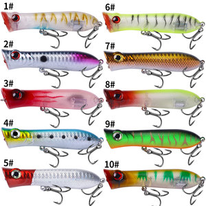 Wholesale PO032 8.3cm 11g Artificial Hard Plastic Baits Top Water Floating Popper Fishing Lures