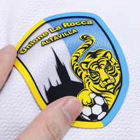 Écussons en silicone personnalisés avec logo du Championnat Européen de Football pour vêtements et vêtements de sport, thermocollants sur tissu, écologiques