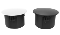 Haut-parleur de plafond PA sans fil passif 50W 4,5 pouces haut de gamme sans cadre, compatible 100V, avec grille métallique en ABS et design métallique