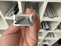 Profilé en aluminium LED carré à montage en surface série 6063, tempérisé T5, avec couvercle PC laiteux pour éclairage linéaire de plafond et de meuble