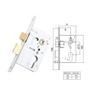 <span class=keywords><strong>Serratura</strong></span> a mortasa con profilo europeo da 47,5 mm per appartamenti moderni, standard britannico, OEM all'ingrosso - Product Image 1