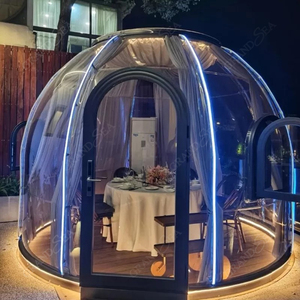 Portable De Luxe PC Matériel Géodésique Transparent <span class=keywords><strong>Bulle</strong></span> Dôme Maison Full House Hébergement pour Camping En Plein Air - Product Image 3