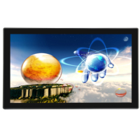 Monitor de Pantalla Táctil Capacitiva Industrial IPS de 21.5 Pulgadas de Alto Brillo, Resistente al Agua, 1920x1080, USB/DVI/RS232 Serial HD, Metálico, DC