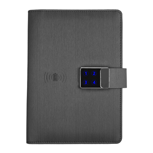 Agenda con Cubierta DIY y Planificador <span class=keywords><strong>Interior</strong></span>, Carpeta de Cuero PU con Cierre Digital o de Dedo, Banco de Energía USB de 8000 mAh, Organizador de Notas - Product Image 2