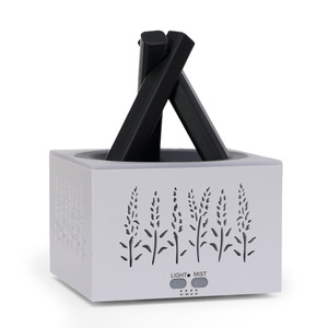 Kleiner elektrischer quadratischer Luftbe feuchter für <span class=keywords><strong>Home</strong></span> Office Wheat Spike Hollow Aroma therapie Diffusor Farblicht Simulation Kunststoff - Product Image 5