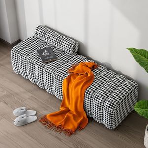 <span class=keywords><strong>Panca</strong></span> Lunga Luminosa di Lusso, Sgabello per Cambio Scarpe, Pouf in Legno di Alta Qualità, Poggiapiedi per Camera da Letto e Spogliatoio - Product Image 4