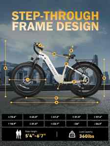 Actbest 2.0 Vélo électrique à pneus larges longue portée Ranger, livraison gratuite aux États-Unis, Vélo électrique à pneus larges longue portée Ranger 2.0, 2.0 - Product Image 3