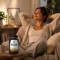 Capsules de Sommeil Apaisantes Jour Nuit : Complément Naturel Végétarien pour un Sommeil Profond et une Relaxation Quotidienne – Capsules Calmantes à Base de Plantes