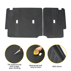 Protector de Asiento Trasero para <span class=keywords><strong>Ford</strong></span> <span class=keywords><strong>Bronco</strong></span> 2021 2022, 4 Piezas, Accesorios para 4 Puertas, Protector de Asiento Trasero de Segunda Fila, Alfombrilla Protectora para Asiento de Perro - Product Image 3