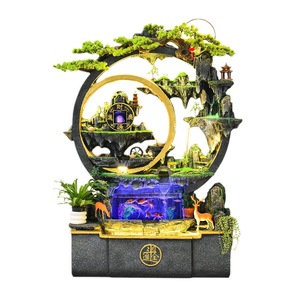Cascade artificielle pour aquarium avec humidificateur et lumière LED, paysage décoratif d'intérieur pour la maison, le bureau ou comme cadeau - Product Image 4