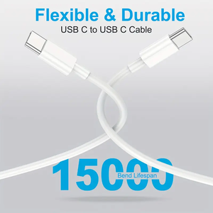 <span class=keywords><strong>2</strong></span>包USB充电器组，带额外<span class=keywords><strong>3</strong></span>英尺USB C电缆快速充电欧盟60w快速旅行充电器 - Product Image 2