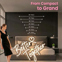Enseigne néon LED personnalisée avec logo, panneau acrylique, étanche IP65, garantie 2 ans, livraison rapide, pour maison, bureau, entreprise, boutique