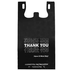 Bolsa de Camiseta de Plástico PE Biodegradable con Logotipo Personalizado, Certificación ISO, para Uso en Supermercados, Colores y Grosor Personalizables para Envíos - Product Image 4