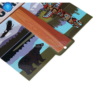 Tanda logam berbentuk khusus kustom grosir timbul cetakan timbul pelat timah cetakan offset dekorasi aluminium tanda dinding - Product Image 3