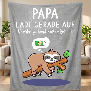 Manta de Franela con Diseño de Perezoso de Dibujos Animados, Ligera y Transpirable para el Invierno, con Estampado Personalizado - Product Image 1
