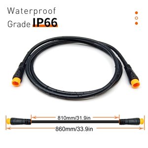 Connecteur étanche M8 IP66 mâle-femelle pour câble, idéal pour l'automatisation industrielle, les équipements électriques et les assemblages de capteurs - Product Image 4