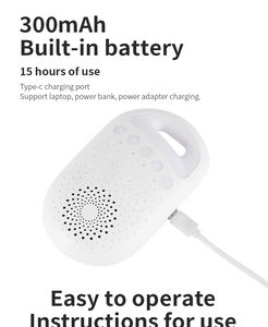 Dispositivo Leve de Auxílio ao Sono para Quarto, Portátil, com Vibração e Ruído Branco para Bebês - Product Image 4