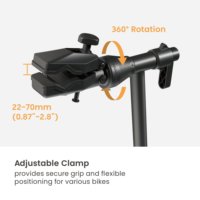 Support de réparation de vélo professionnel LBR01-01, capacité 45 kg, pliable, pour l'entretien des vélos, avec plateau à outils pour vélos électriques