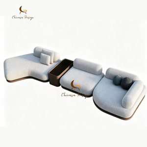 Divani per Soggiorno di Villa, Design Moderno Curvo, Arredamento per Salotto, Divano Componibile di Lusso in Stile Italiano - Product Image 4