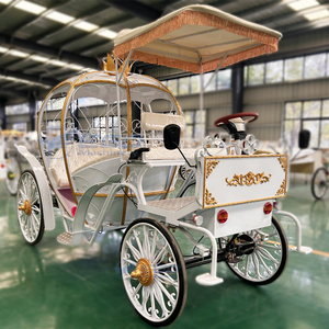 Artículos de Lujo para Bodas Eléctricos: Carruaje de Cenicienta de Metal sin Caballos y Remolque para Venta - Product Image 3