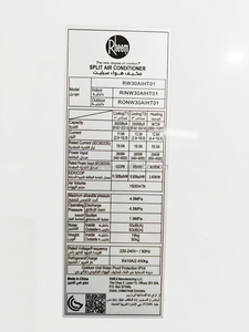 Aires Acondicionados Split de Pared con Ahorro de Energía, Frío y Calor, 220v R410a, 30000 BTU, Unidad de Aire Acondicionado de 6 Estrellas Energéticas - Product Image 3